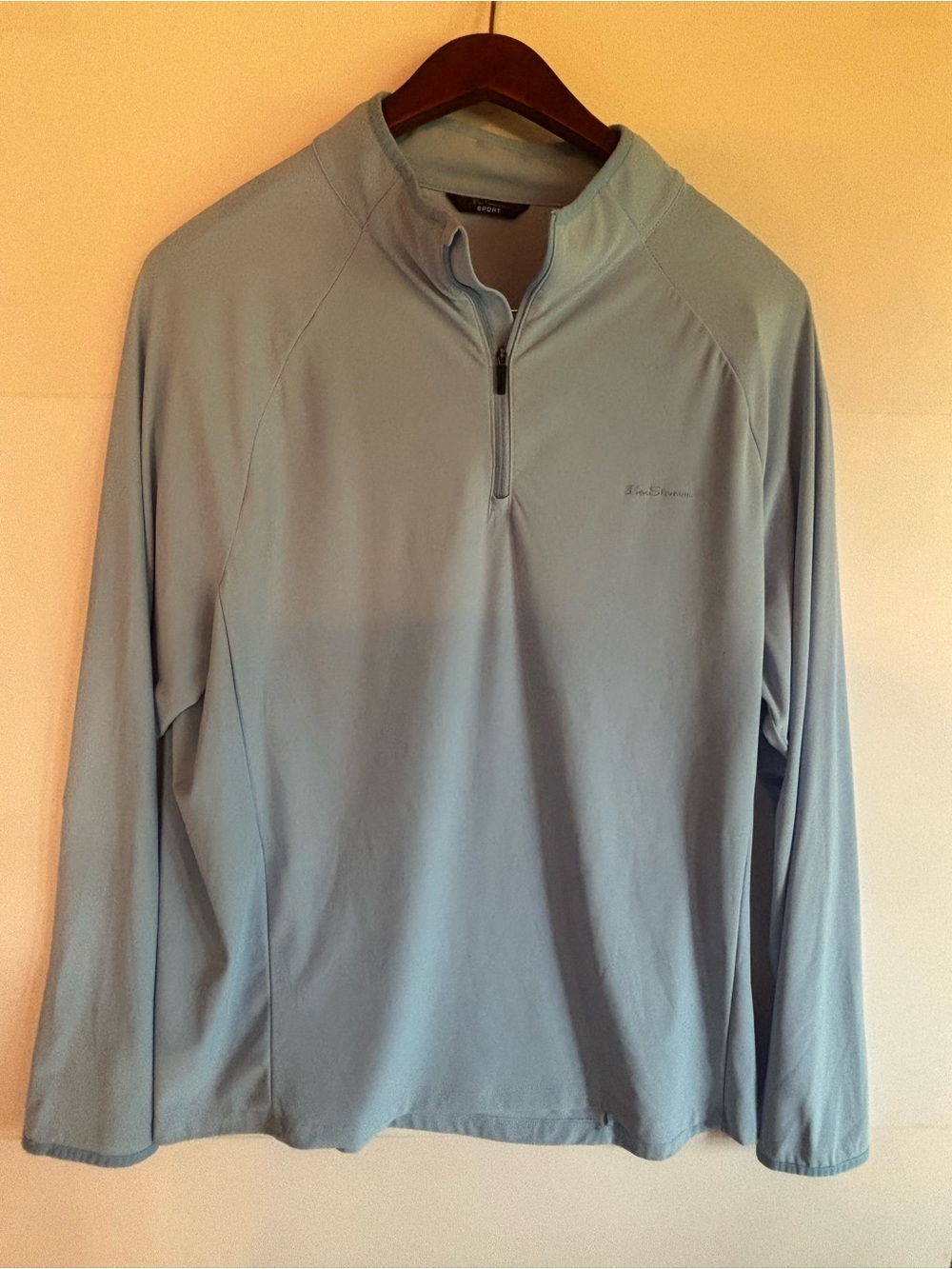 Ben Sherman Sport Men’s Blue 1/4 Zip Mock Neck Long Sleeve Pullover XL